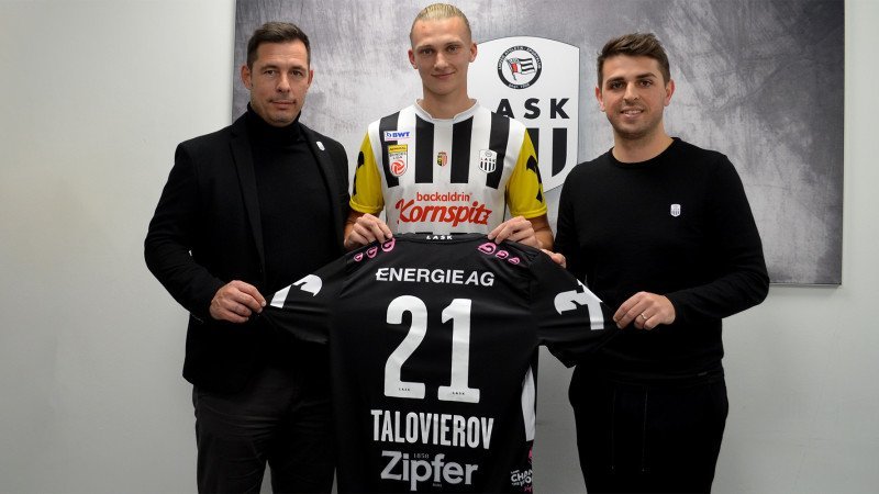  Weiterer Neuzugang von Slavia Prag: LASK leiht Maksym Talovierov