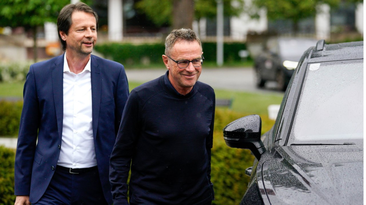 Sportdirektor Schöttel und Teamchef Rangnick